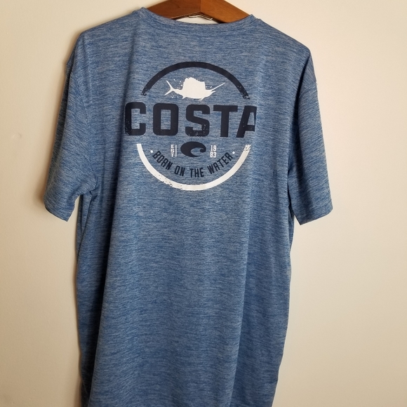 Costa Crewneck Polyester Short Sleeve Shirt - Picture 3 of 4
